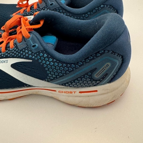 Brooks Ghost 14 Titan Teal White Running Shoes 1103691D488 Mens Size 8